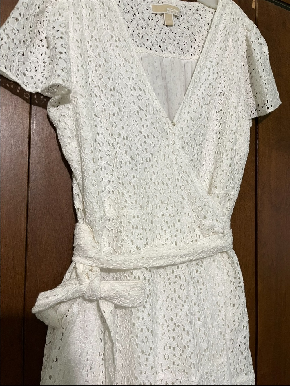 Crochet Wrap Midi Dress
